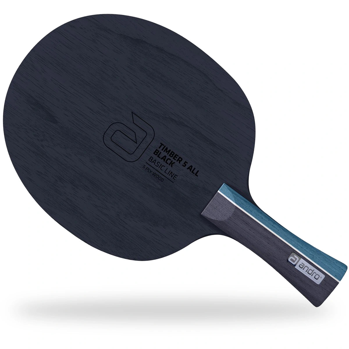 Andro Timber 5 ALL table tennis blade with black handle for all-round play