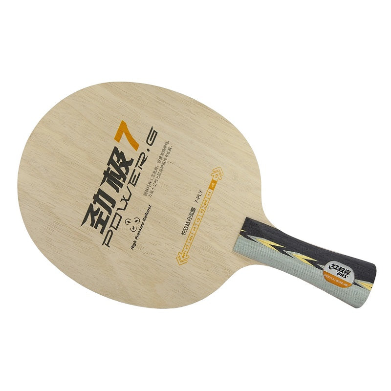 DHS Power G7 PG7 OFF 7 Ply Wooden Table Tennis Blade for Offensive Players