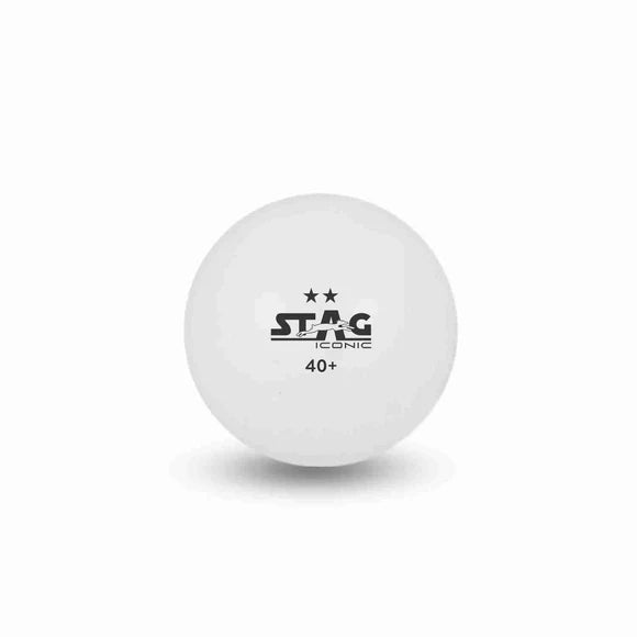 STAG Iconic 2 Star Table Tennis (TT) Balls | Training, Tournaments, Recreational Play Pack 12 Stag Iconic