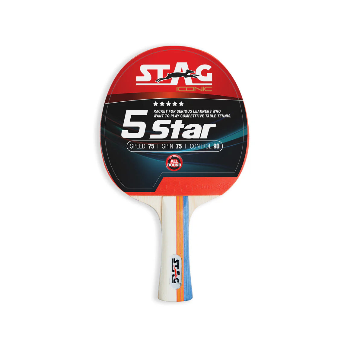 Stag Iconic 5 Star Table Tennis Racquet Pack of 1 Stag Iconic